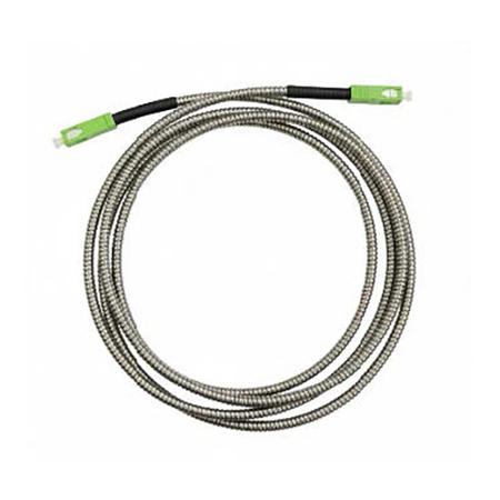 10 ft Stainless Steel Armored Fiber Optic Patch Cable, SC/APC