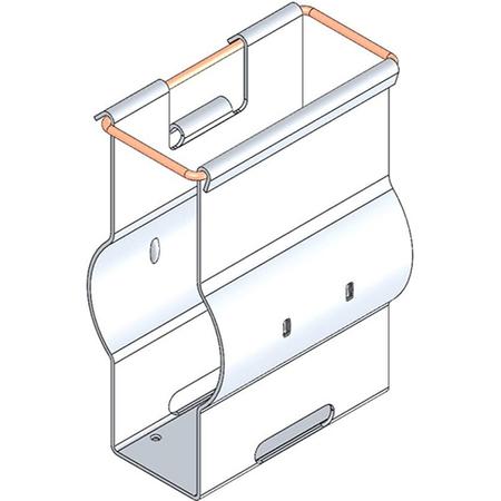 Stainless Steel Clip Hangers for 1/2 in Braided Coaxial Cable - 10 Pack - No Hardware Included