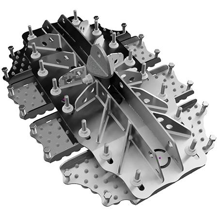 Structural Magnetic Attachment Bracket, 326 NdFeB Magnetic Units