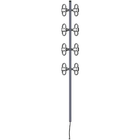 400 - 520 MHz 8 dBd Directional Exposed Dipole Antenna with 4.3-10 DIN Female Connector