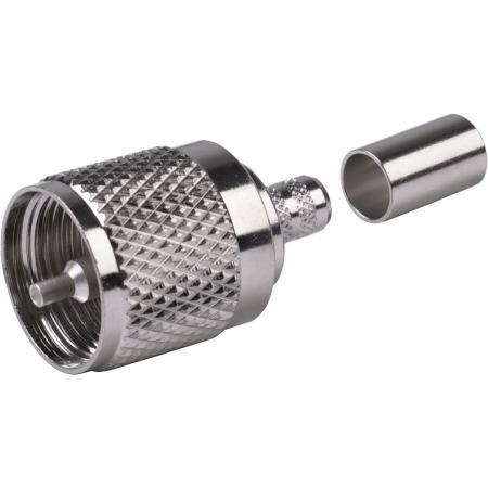 UHF Male Straight Crimp Connector for RG-8X and LMR®-240 Cables