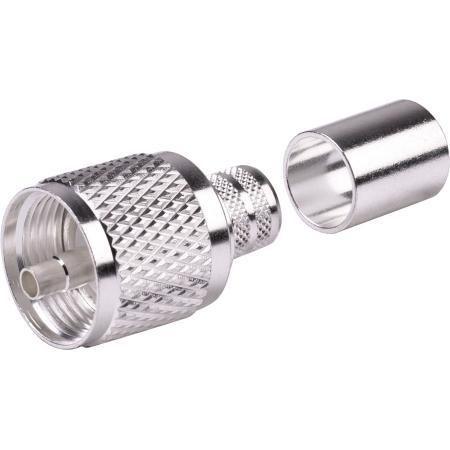 UHF Male Straight Crimp Connector for RG-8/U, LMR®-400, and 9913