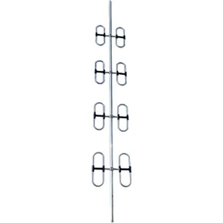 138 - 174 MHz 11.1 dBi Omni Broadband 8-Dipole Antenna with 4.3-10 Female Connector